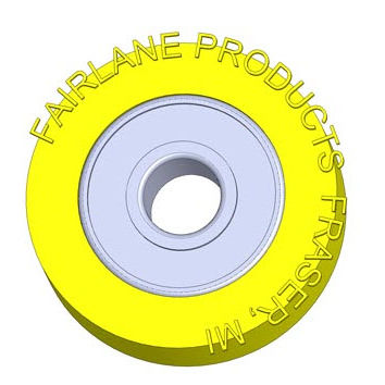 ガイドホイール式ローラー - CB series  - Fairlane Products - スチール製 / プラスチック / 成形ベアリング
