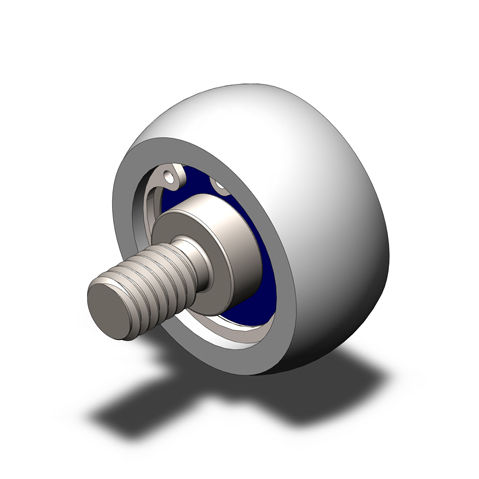 ベアリングホイール式ローラー - TCR7-200905-1603R-C - Fairlane Products - スチール製 / ポリウレタン製