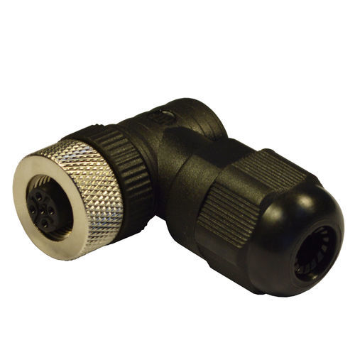 M12コネクター - 12FB4000-SK - H.T.P. - 電源 / 直角 / 円形