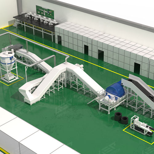 廃タイヤリサイクルプラント - GEP ECOTECH CO., LTD. - ペレタイジング付き / 粉砕