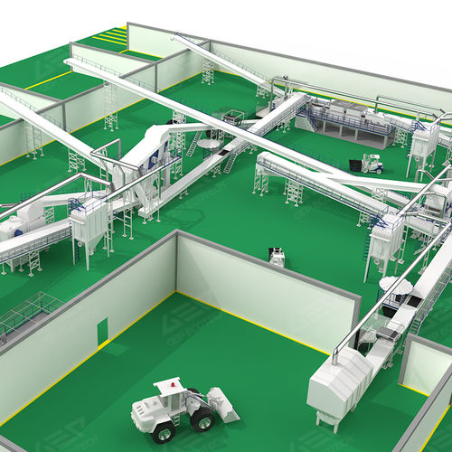 建築廃棄物リサイクルユニット - GEP ECOTECH CO., LTD. - 粉砕 / 費用対効果が高い / プロセスライン上