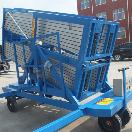 車輪付きマスト式高所作業車 - a0216 - Jinan Juxin Machinery Co., Ltd. - 電動式 / 屋内用 / 産業用