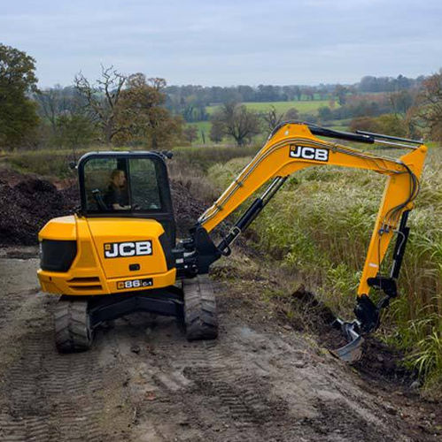 中型油圧ショベル - 86C-2 - JCB - クローラー式 / ディーゼル / 建設現場用