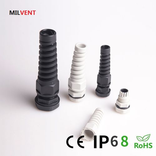 ナイロン製ケーブルグランド - Bending-proof Nylon Cable Glands （Type B） - Shenzhen Milvent Technology Co.,Ltd - IP68 / 渦巻きコードプロテクター付き
