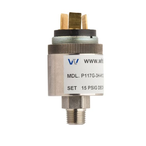 カプセル式圧力スイッチ - P117G  - Whitman Controls Corporation - 液体用 / ステンレススチール製 / OEM