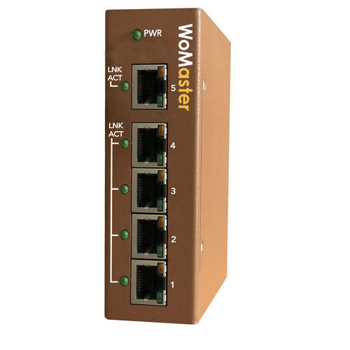 産業用イーサネットスイッチ - DS105A series - WoMaster - 非管理型 / 5 ポート / DIP
