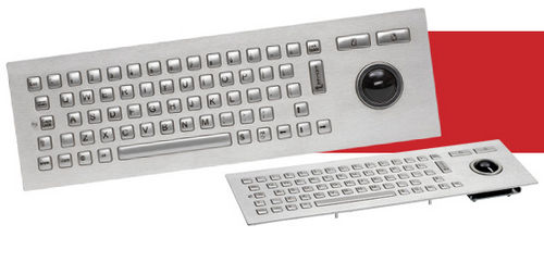 パネル設置用キーボード - J86-4400 series - CHERRY - メカニカルキー / トラックボール付き / 産業用
