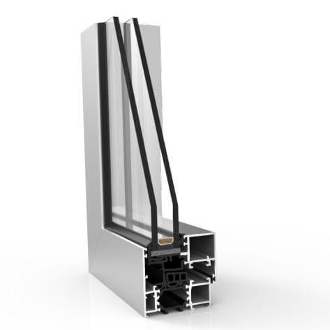 アルミニウムプロファイル - XP-70 HO TH  - EXTRUGASA INTERNACIONAL S.A. - 溝付 / 窓用