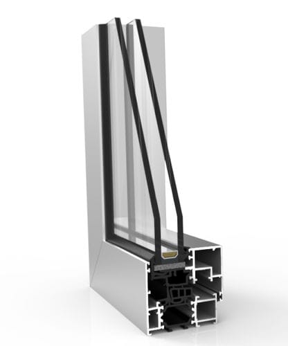 アルミニウムプロファイル - XP-70 HO TH+  - EXTRUGASA INTERNACIONAL S.A. - 溝付 / 窓用