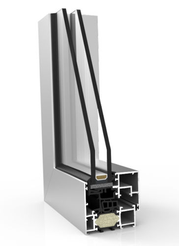 アルミニウムプロファイル - XP-70 HO TH+ HI - EXTRUGASA INTERNACIONAL S.A. - 溝付 / 窓用