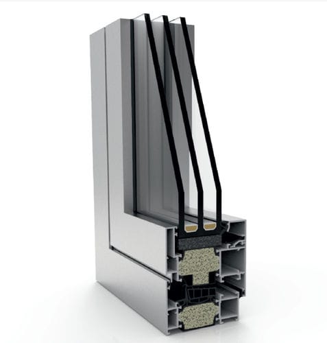 アルミニウムプロファイル - XP-80 TH HI  - EXTRUGASA INTERNACIONAL S.A. - 溝付 / 窓用