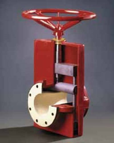 ピンチバルブ - 75 series - Red Valve - 手動ハンドル付き / カット用 / グリース