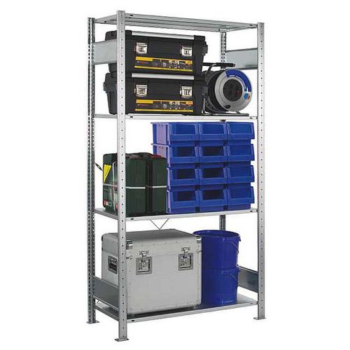 貯蔵用倉庫ラック - MULTIplus - SCHULTE Lagertechnik - Gebr. Schulte GmbH & Co. KG - 片面 / 溶融亜鉛メッキ鋼製