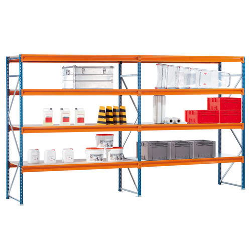 貯蔵用倉庫ラック - W 100 - SCHULTE Lagertechnik - Gebr. Schulte GmbH & Co. KG - 両面