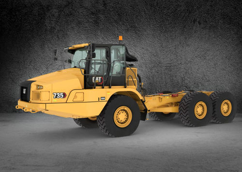 輸送用トラック - 735 - Caterpillar Equipment/キャタピラー - 3軸 / ディーゼルエンジン式 / 工事現場用
