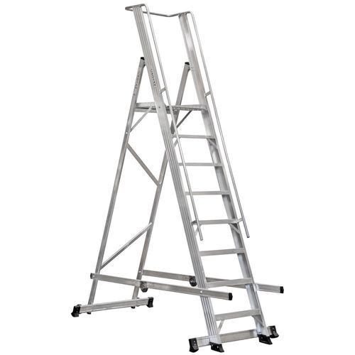 アルミニウムはしご - KP  - CAGSAN  LADDERS - 折りたたみ式 / プラットフォーム