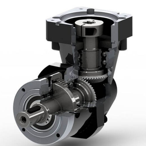 直交軸歯車減速機 - WPL120 - Newstart Planetary Gear Boxes Co.,Ltd. - 中実軸 / フランジ取付形 / フランジ取り付け
