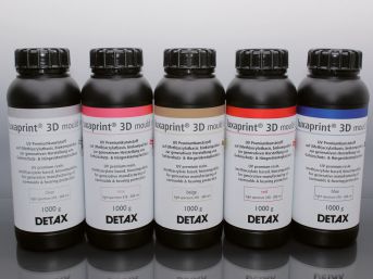 ベージュ3Dプリンタ用樹脂 - luxaprint® 3D mould series - DETAX - オレンジ / 赤 / 青色