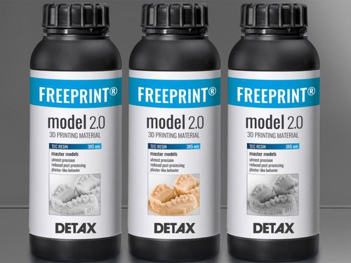 白色3Dプリンタ用樹脂 - FREEPRINT® model 2.0 385 - DETAX - グレー / 歯科用