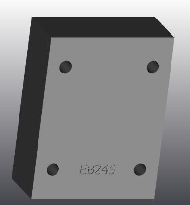 鋳鉄製支持プレート - EB245 - EUROFLUID HYDRAULIC SRL - 長方形 / Cetop 5 / 油圧式
