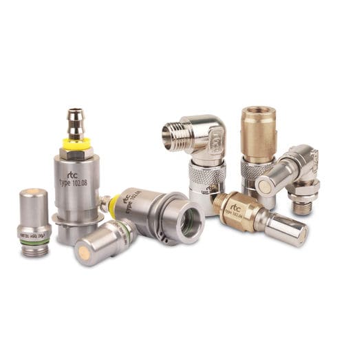 油圧式接続部品 - 102 series - RTC Couplings GmbH - クイック / 90°湾曲 / 真ちゅう製