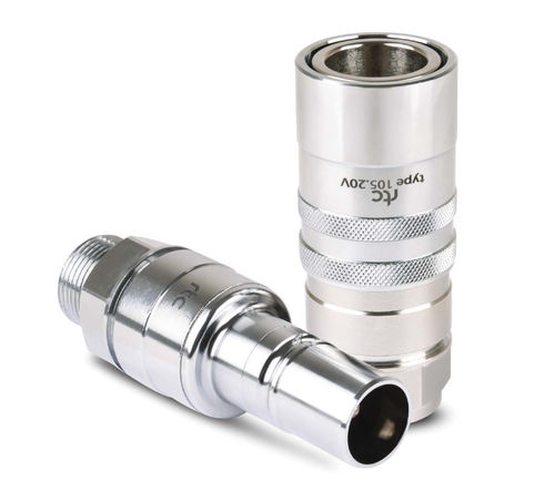 油圧式接続部品 - 105 series - RTC Couplings GmbH - クイック / 真ちゅう製 / ステンレス製