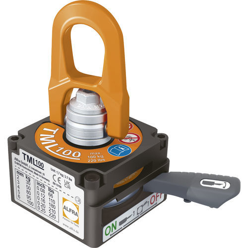 手動スイッチ式永久リフティングマグネット - TML 100 - ALFRA GmbH - 板金用 / 梁 / ネオジム製