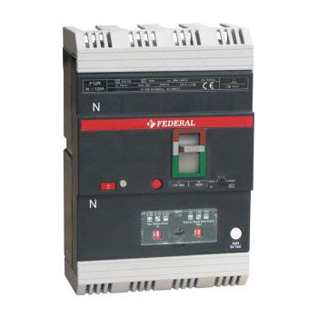 成形ボックス遮断器 - F12R series - Federal Elektrik - 熱磁気式 / 漏電 / 4極