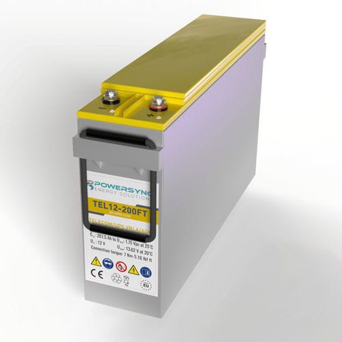 VRLAバッテリー - TEL12-200FT  - POWERSYNC Energy Solutions - プリズム / 12ボルト / IEC