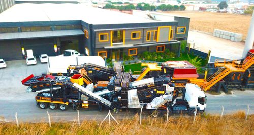 円錐形破砕・スクリーニングプラント - MCC 300 series - Fabo Crushing Screening & Concrete Plants - 移動型 / 石