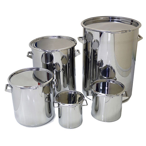 ステンレススチール製缶型容器 - A126 series - Sampling Systems Ltd - 総開口式 / 取っ手付き / 大幅開口