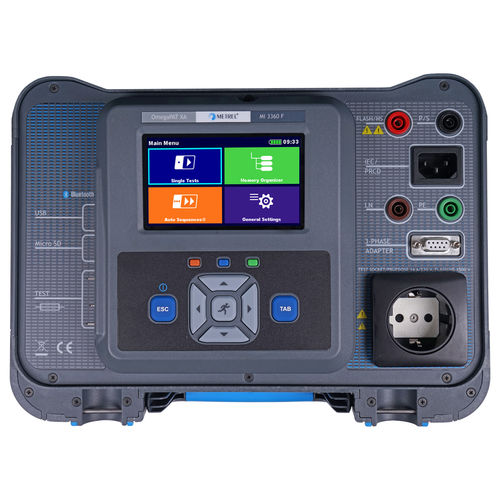 連続性試験機 - MI 3360 F OmegaGT XA - METREL - 漏電 / 接地抵抗 / PAT