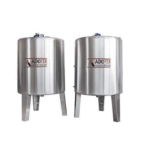 貯蔵用タンク - ADK 317 - Adotek Machine - ステンレススチール製 / 円筒形 / 産業用