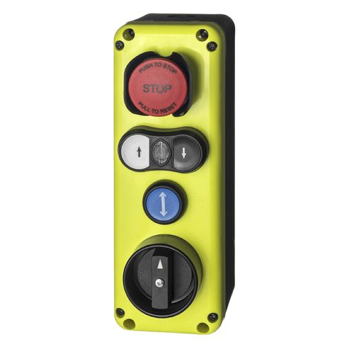 ボタン4個ペンダントステーション - EMS Electro Mecanicals Systems - IP65 / 緊急停止用 / プッシュプル