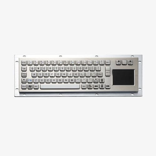 ブラッシュドステンレススチールキーボード - D-8635T - ShenZhen DAVO Electronics Co., Ltd - パネル設置用 / メカニカルキー / マウスキー3つ付き