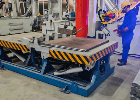 180°傾斜装置 - FZPT series - Jinan Gradin Machinery Co., Ltd. - 油圧式 / 金属製 / 産業用