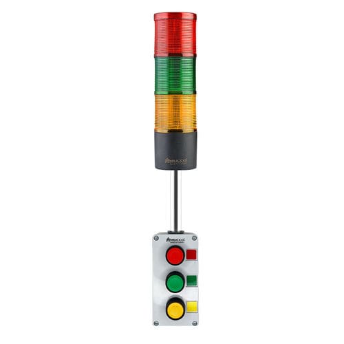 LED発光カラム - SNT-70A-FB3-10U - MUCCO  Warning Lights - フラッシュ / 3色 / IP65