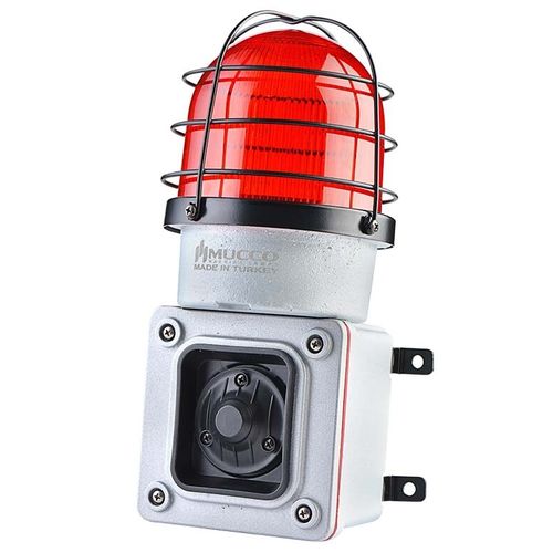 LEDライト付きサイレン - SNT-ES12522-D-1 - MUCCO  Warning Lights - 電子 / 頑丈 / 耐衝撃性