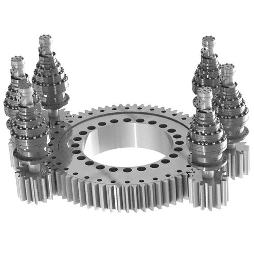 外歯形旋回輪 - 01 - XUZHOU FENGHE SLEWING BEARING CO.,LTD - ボール状 / 単列 / 2 列