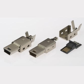 B タイプ USBコネクター - 5/5-MB-1-M-CS - ANTELEC - データ用 / オス / 溶接用