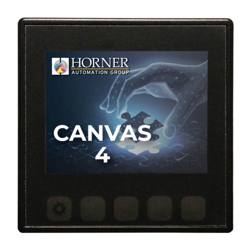 タッチスクリーン付きHMI - Canvas 4 - Horner Tianjin Automation Technology Ltd - DINレール / 320 x 240 / TFT LCD