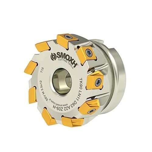 2サイズミーリングカッター - TK90 LN11 D63 A22 Z06-H - SMOXH CUTTING TOOLS - Ｒ形面取り / コーナー半径 / 割出し可能なインサート
