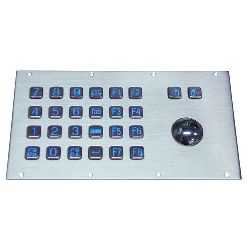 パネル設置用キーボード - KY-PC-V - Shenzhen KEYU Co., Ltd  - メカニカルキー / マウスキー2つ付き / Fnキー付