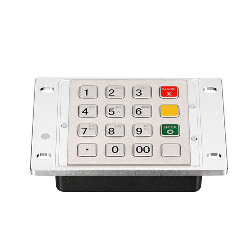 パネル設置用キーボード - KY3688C - Shenzhen KEYU Co., Ltd  - メカニカルキー / 16 キー / アルミニウム
