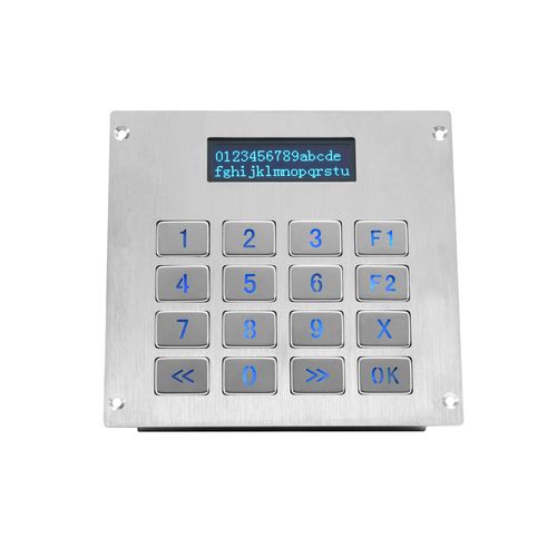16 キーキーパッド - KY3088LP - Shenzhen KEYU Co., Ltd  - パネル設置用 / ステンレススチール製 / USB