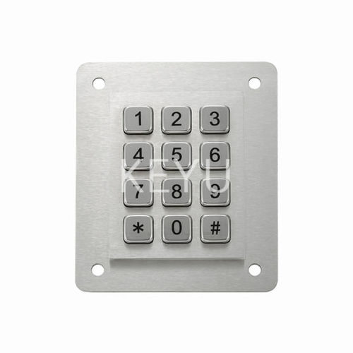 屋外用キーパッド - KY-MJ02A - Shenzhen KEYU Co., Ltd  - 12 キー / パネル設置用 / RS-232