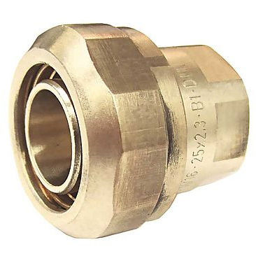 油圧式接続部品 - 66111 - BEULCO GmbH & Co. KG - ねじ込み / 真ちゅう製 / 3ピース