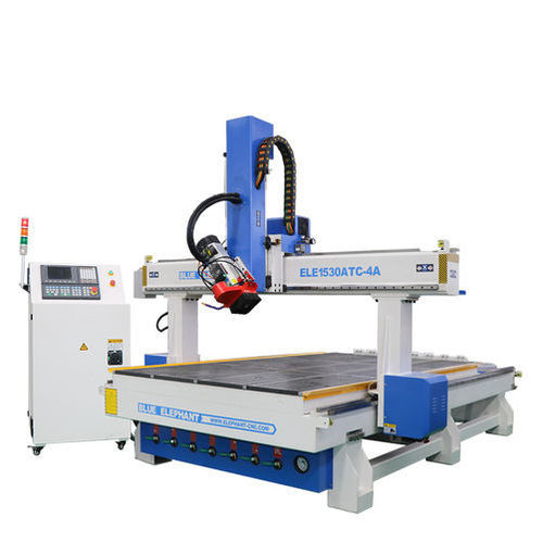 スピンドル彫刻機 - ELECNC-1530ATC-4 - Jinan Blue Elephant CNC Machinery Co.,Ltd - 木材 / 金属 / プラスチック