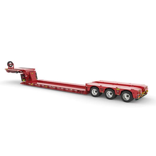設備セミ トレーラー - Broshuis BV - グースネック / 低床貨物車 / 3軸