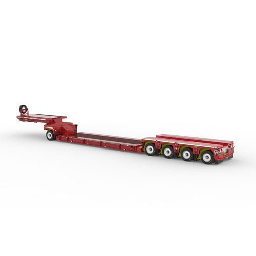 低床貨物車トレーラー - Broshuis BV - 産業機器用 / 5軸 / 牽引式